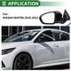 thumbnail image 3 of Reemplazo del espejo lateral izquierdo para NISSAN SENTRA 2020-2022, espejo negro con ajuste manual, plegable, cristal no calefaccionado, 3 of 7