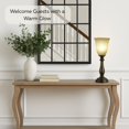 thumbnail image 3 of Rustic Bronze Table Lamp with Marbleized Alabaster Glass Lamp Shade - Antique Style Table Lamps for Living Room with Thick Glass Shade - Vintage Farmhouse Style Table Lamps for Bedroom Bronze, 3 of 9