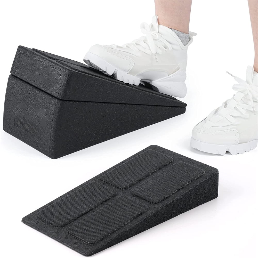 Plantar Fasciitis and Foot Stretching 3pcs Physical Therapy Equipment with 5 Adjustable Angles Non-Slip Foam Board Slant Board for Calf Stretching 480 lbs Capacity Squat Wedge for Home Exercise 