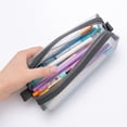 thumbnail image 6 of Semi-Transparent Mesh Pencil Case, Slim Zipper Pen Pouch, Portable Stationery Bag with Reinforced Stitching, Mini Cosmetic Storage for Office and Travel, 6 of 7