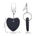 thumbnail image 5 of 4 Packs Tablecloth Weights Hangers Heart Shape Stone Table Cloth Weights with Stainless Steel Clips Heart Stone Tablecloth Weights Clips, 5 of 5