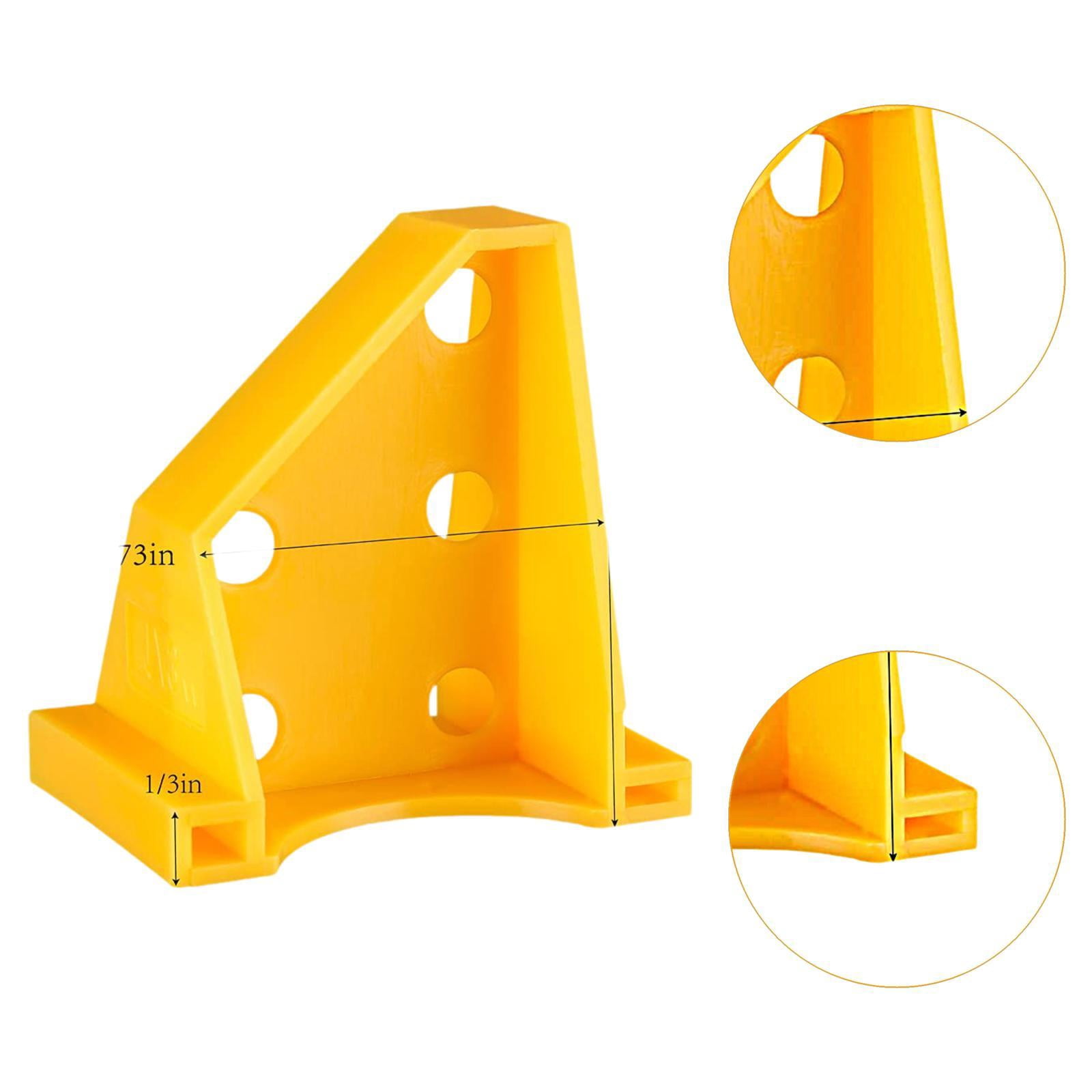Baoblaze 20 Pieces Flooring Spacers 1/4" 1/2" for Subfloor Panels Lvt Vinyl Yellow