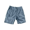 thumbnail image 7 of Corduroy Cargo Shorts for Men with Multi-Pockets Mens Casual Solid Color Elastic Waist Wide Leg Vintage Hiking Work Bermuda Short, 7 of 7