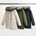 thumbnail image 3 of PUFFIT Winter Parka Jackets for Women,Thickened Ladies Puffer Jacket with Faux Fur Lining, Water Repellent,Warm, Hooded Womens Winter Coats for Cold Weather, 3 of 7