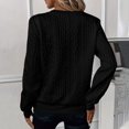 thumbnail image 3 of Mceream Chandails Matelassés pour Femmes à Fermeture Éclair Col Rond Manches Longues Texturés Unis avec Poches Décontractés Amples Mode Automne Hiver Tuniques Grandes Tailles Noir m, 3 of 7