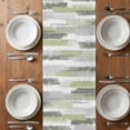 thumbnail image 6 of Green Abstract Table Runner - 48 Inch Long, Kitchen Dining Table Runner Dresser Scarves, Grey Modern Mottled Art Oil Painting Farmhouse Decor for Coffee Tables Wedding Party Banquet, 6 of 8