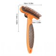 thumbnail image 3 of Dog Rake Brush for Shedding Orange Undercoat Rake for Dogs Deshedding Dog Brush Pet Grooming Brush 1 Pack, 3 of 6