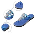 thumbnail image 5 of ibiyuan Flip Flops for Women Beach Thong Sandals for Women Dressy Non- Thick Sole Slippers with Arch Support for Women Fashion Women's Walking Shoes, 5 of 7