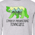 thumbnail image 4 of Inktastic Smoky Mountains, Tennessee- Mountains and Bear Shape Long Sleeve Youth T-Shirt, 4 of 5