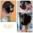 thumbnail image 3 of 2pcs Butterflies Hair Claw Clips Delicate Jaw Clips Butterflies Hair Clips for Women, 3 of 8