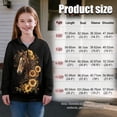 thumbnail image 6 of Chaqlin Classic Horse Sunflower Youth Girls Sports Sweatshirt Quarter Zip Up Pullover Athletic Top for Basketball Soccer Golf Gym Run Sportswear Size 13-14, 6 of 6