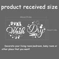 thumbnail image 2 of Laundry Room Wall Stickers Wash and Dry Vinyl Wall Decals Washing Machine Art Wash Room DIY Decoration Hang Out to Dry Print for Washing Machine Laundry Rooms Decor White 1pc, 2 of 9