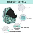 thumbnail image 4 of Cute Pitbull Terriers Dog and Coffee Backpack for School,Cute School Bag,Schoolbag with Adjustable Shoulder Straps & Padded Back,15.3"x11"x7.1".﻿, 4 of 6