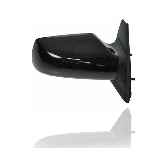 Door Mirror - Cooling Direct Fit/For 96301JB10E 08-13 Nissan Altima-Coupe 2.5L - Right Hand Passenger, Power, Without Signal Lamp, Smooth Black