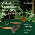 thumbnail image 2 of Cloudfield Wooden Sunglasses for Men and Women - Polarized Brown Lenses with Bamboo Wooden Frame - Double Layer of UV Blocking Coating, 2 of 5