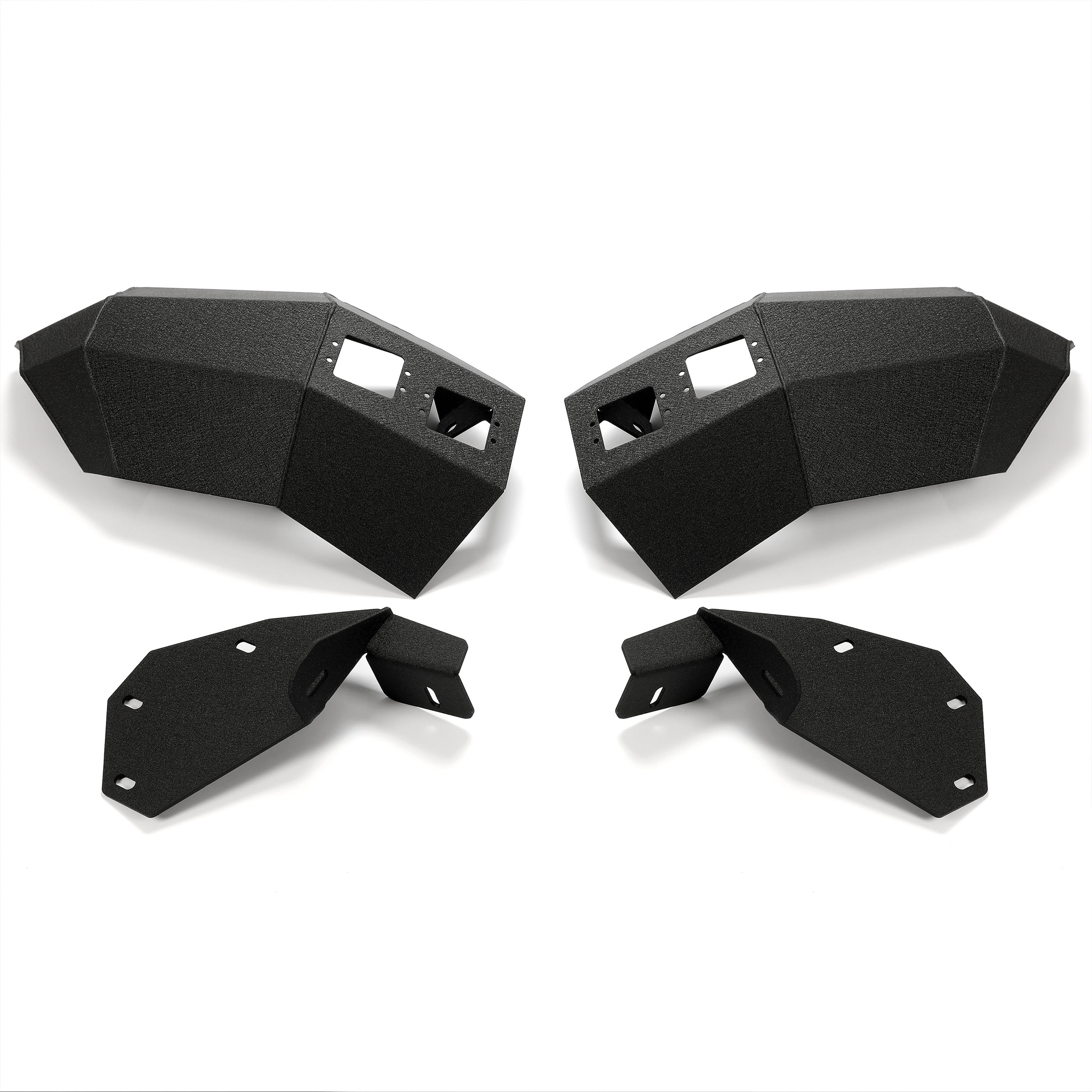 Kojem Offroad Front Bumper, Fit for 2004-2008 Ford F150, with Winch Plate & Led Lights,D-rings Ready, 3 Piece
