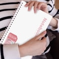 thumbnail image 6 of A5 Pp Soft Silicone Coil Notebook, 60 Sheets Smooth Writing Journal, 180° Flat Lay Spiral Pad for Schol and Office, Waterproof Flexible Cover Notebook (Pink), 6 of 6