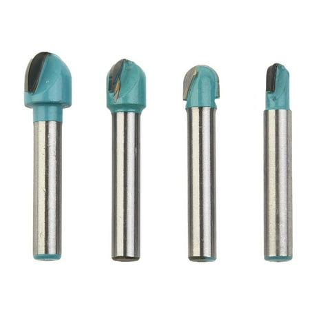 

4pcs 6mm CNC Machine Solid Carbide End Milling Cutter Round Bottom Router Bit