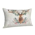 thumbnail image 2 of Disketp Pillow Covers Classy Deer Pattern Throw Pillow Case Cushion Covers,Cushion For Bedroom,Couch,Home-14"X20", 2 of 9