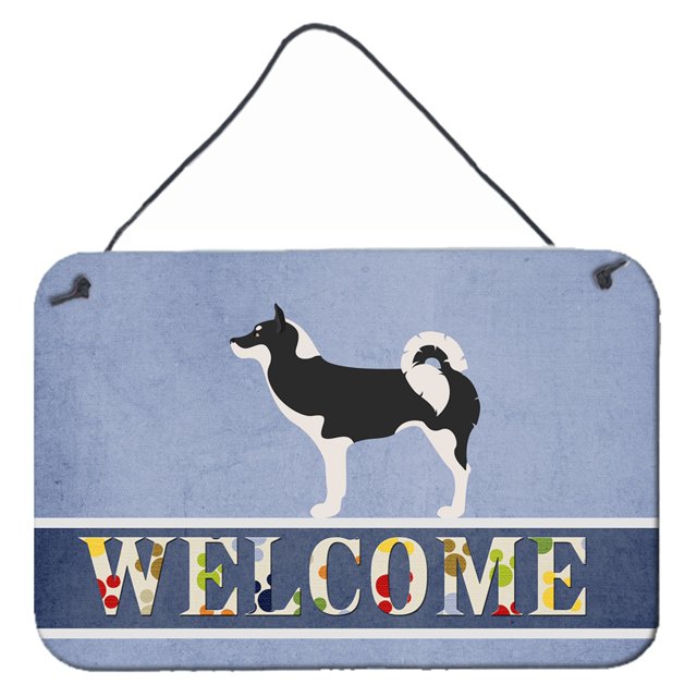 "Treasures Greenland Dog Welcome Metal Print, 8"" x 12"", Multicolor" Caroline's Treasures BB8338DS812