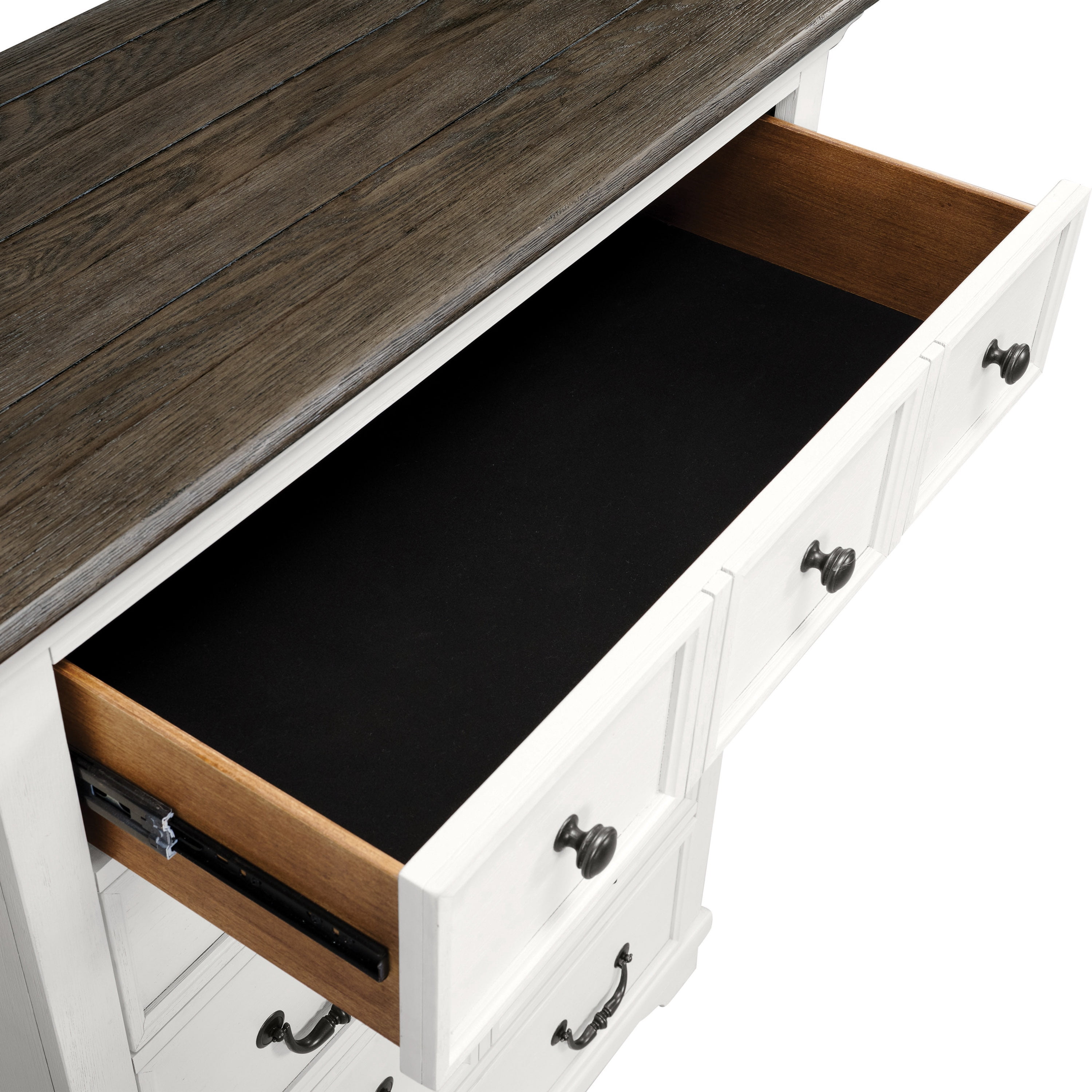 Furniture of America Gaelix Farmhouse 5-Drawer Vertical Dresser, White