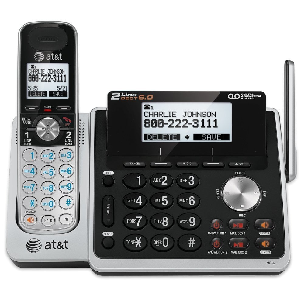 Telephone Landline, Att Tl88102 2line Handset Office Telephone