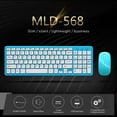 thumbnail image 4 of Silent Wireless Keyboard And Mouse Mini Universal 2.4g Receiver Keyboard With Mouse Chocolate Keycap Keyboard For Pc Laptop, 4 of 4