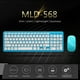 thumbnail image 4 of Silent Wireless Keyboard And Mouse Mini Universal 2.4g Receiver Keyboard With Mouse Chocolate Keycap Keyboard For Pc Laptop, 4 of 4