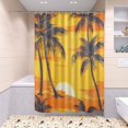 thumbnail image 5 of BZSMCE 4PCS Tropical Sunset Serenity Shower Curtain Set Bathroom Decorative Set, 5 of 8