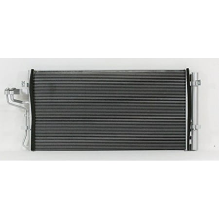 A-C Condenser - Pacific Best Inc For/Fit 4326 10-12 Hyundai Genesis Coupe 2.0L WITH Receiver & Dryer Parallel Flow