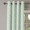 thumbnail image 3 of Ambesonne Modern Grommet Curtain, Big Small Squares Tile, 50" x 54", Pale Blue Cream, 3 of 6