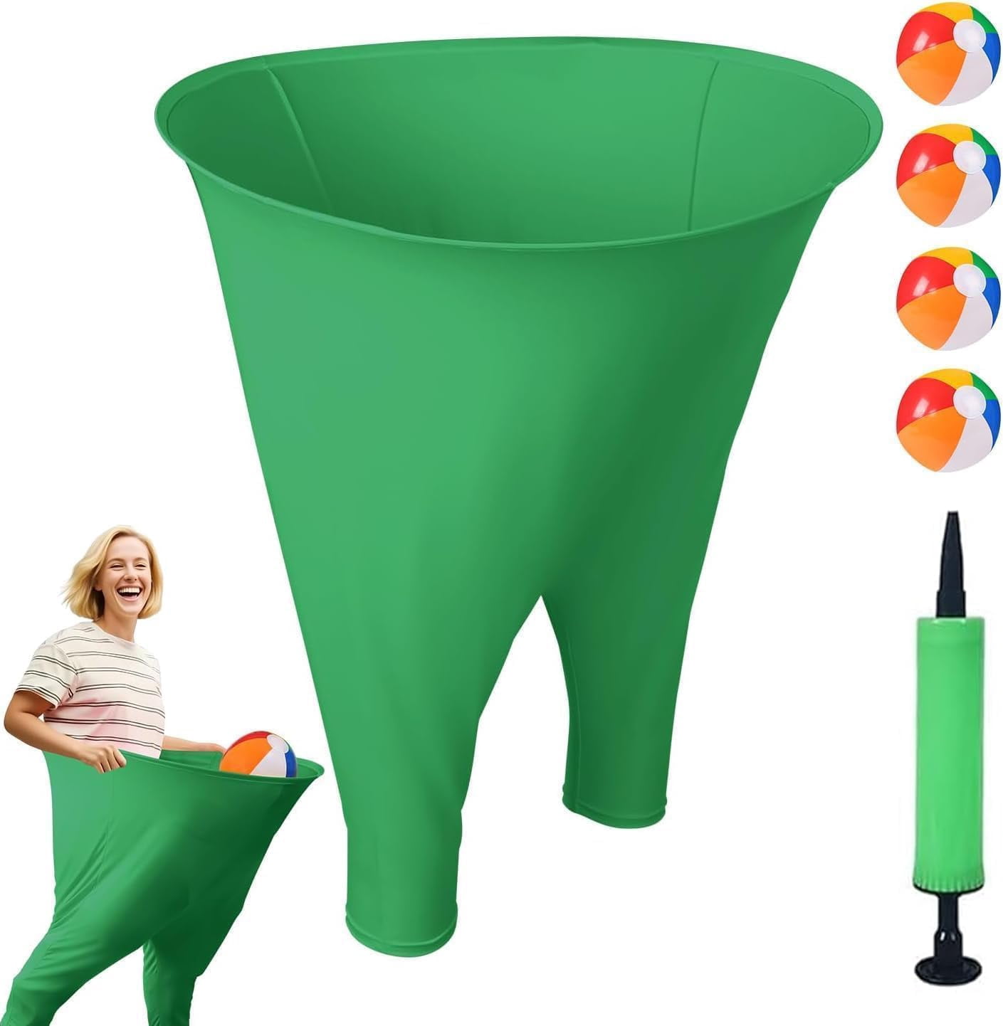 Granny Pants Gioco Da Giardino – Pantaloni Giganti Con 10 Palline Rimbalzanti, 2 Pompe, Divertimento Per Tutti