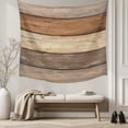 thumbnail image 5 of Farmhouse Beige Brown Large Tapestry for Bedroom Wall Hanging Tapestry, Vintage Wooden Striped Ceiling Backdrop Tapestries Poster Blanket Wall Decor for Teens Room Living Room Dorm 86" x 104", 5 of 8