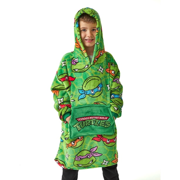 Manta portátil con capucha Teenage Mutant Ninja Turtles para niños