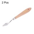 thumbnail image 3 of Uxcell 2 Pieces No.3 Painting Palette Knife Stainless Steel Pointy Spatula Pallet Knife for Acrylic Paint, 3 of 6