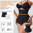 thumbnail image 4 of New Adjustable Waist Trainer for Women Double Belts Neoprene Corset with Zipper Workout Cincher for Tummy Control & Back Support, 4 of 8