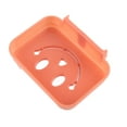 thumbnail image 2 of Plastic Soap Dish Holder Rack Adhesive Bathroom Wall Mounted Soap Organizer(Pink), 2 of 2