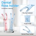 thumbnail image 2 of 2pcs Soporte de hilo dental Soporte de hilo dental Carrete plano Carrete plano Rejilla de reemplazo de hilo dental (Rosa + Azul), 2 of 7