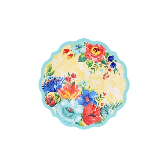 The Pioneer Woman Delaney Melamine Dinner Plate, Teal
