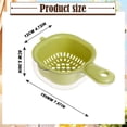 thumbnail image 3 of Under $5 Kitchen Dual-Layer Draining Basket with Handle Small Fruit Colander Mini Fruit Strainer Plastic Drainer Bowl for Berries, Vegetables, Fruits, Green, 3 of 9