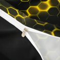 thumbnail image 5 of meiyoeat Neon Honeycomb Pattern Twin Bedding for Boys Girls, Geometric Hexagon Duvet Cover Set, Yellow, Black Reversible 2-Piece, 1 Duvet Cover and 1 Pillowcase, 5 of 7