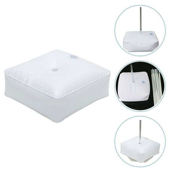 TABLETREANDS Patio Umbrella Weights White 1Set 10.6X10.6X2In Plastic