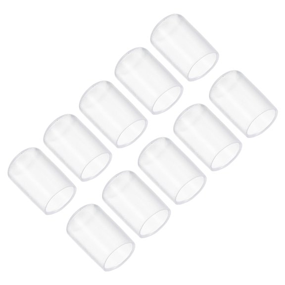 Uxcell 13mm Rubber Pool Tip Cover Billiard Cue Tip Protector Snooker Accessory Transparent 10 Pack