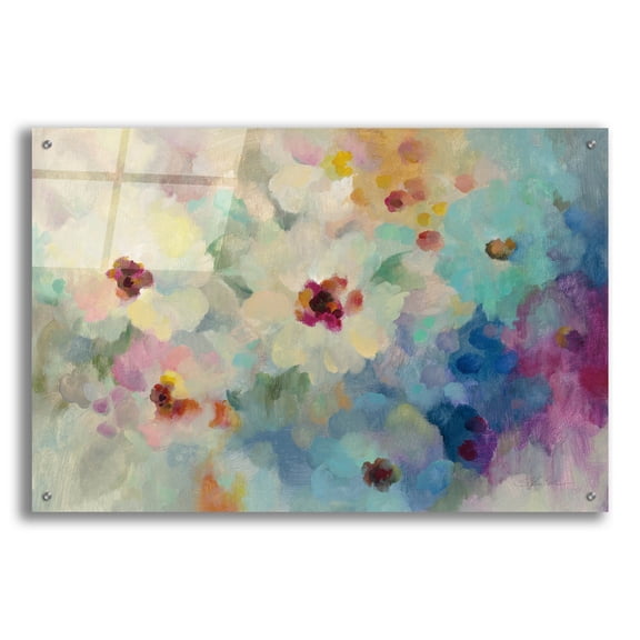 Epic Art 'Floral Extravaganza' by Silvia Vassileva, Acrylic Glass Wall Art, 36"x24"