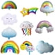 thumbnail image 1 of Nubes de arcoíris, nubes blancas, puente de arcoíris, globo de papel de aluminio, dibujos animados, nubes lindas, meteorito, bola de decoración para fiesta, 1 of 5