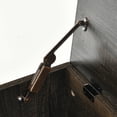 thumbnail image 5 of Uforic Uforic L-Shaped Wood Farmhouse Storage Chest,Nook Corner Bench with Storage - Black Oak, 5 of 10