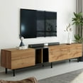 thumbnail image 2 of Modern TV Stand for 80’’ TV with 3 Doors, Media Console Table, Entertainment Center with Large Storage Cabinet for Living Room, Bedroom, 2 of 9