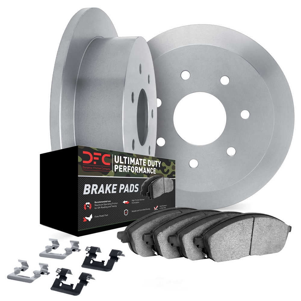 Dynamic Friction Company 6412-54107 DFC Rotors with Ultimate Duty Performance Brake Pads includes