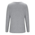 thumbnail image 7 of LYEAA Long Sleeve T Shirts for Women V Neck Warm Fashionable Tops Stylish Solid Winter Pullover Comfortable Dressy Casual Outfits Loose Lightweight Clothes Gray M, 7 of 7