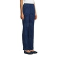 thumbnail image 3 of Lands' End Women's Petite Sport Knit Denim High Rise Elastic Waist Pull On Pants, 3 of 3